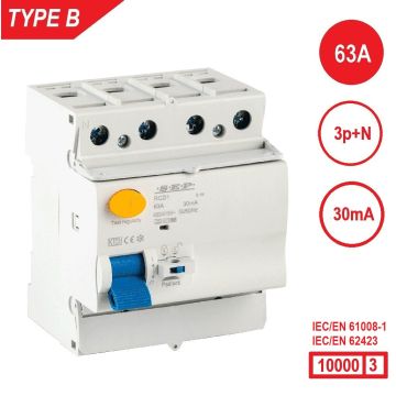 Schotman Elektro B.V. - SEP RCD1-4B-06303 - aardlekschakelaar 4p