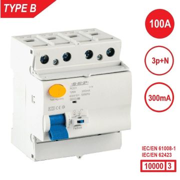 Schotman Elektro B.V. - SEP RCD1-4B-10030 - aardlekschakelaar 4p
