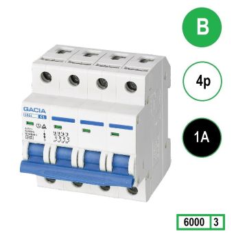Schotman Elektro - GACIA SB6L installatieautomaat B 4 polig 1A 6kA