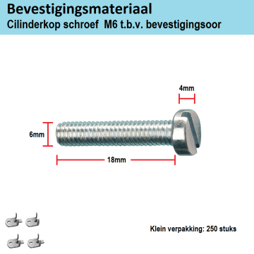 Schotman Elektro B.V. - SEP BOO-S6-P250 cilinderkop schroef M6