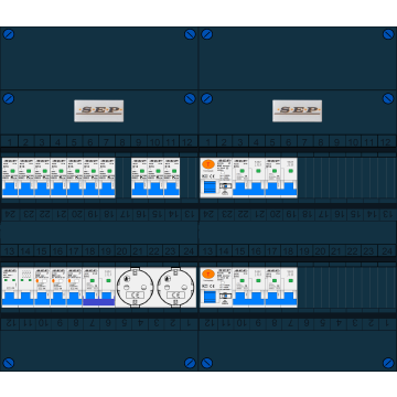  Schotman Elektro B.V. – SEP NOVA –3x ALS 2p, 2x ALS 4p, 10x INS, 4x INS 4p, kookgroep, 2x contactdoos