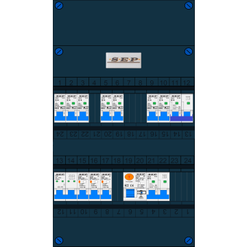 Schotman Elektro B.V. – SEP NOVA – 3x ALS 2p, 1x ALS 4p, 7x INS, 1x INS 4p, kookgroep