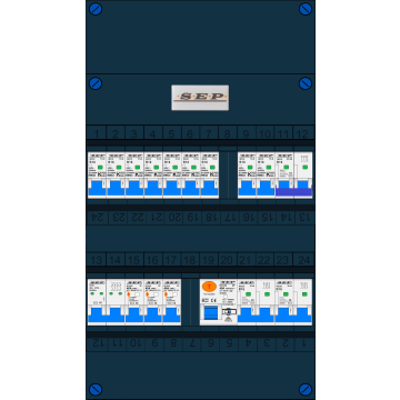 Schotman Elektro B.V. – SEP NOVA – 3x ALS 2p, 1x ALS 4p, 9x INS, 2x INS 4p, kookgroep
