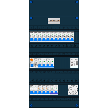 SEP SL40A grp.verd, B36, HS4, 3xALS, 1xALS4, 11xINS, 2xINS4, INS-2N, BTR, C1