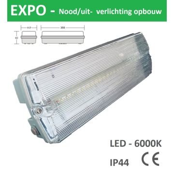 Schotman Elektro - SEP EXPO noodverlichting vluchtweg armatuur