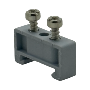 SEP MRK/E eindsteun grijs geschikt voor DIN-rail type TS15