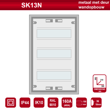 SEP PRO IP44 SK13N 36mod (b=300, h=500, d=210mm)