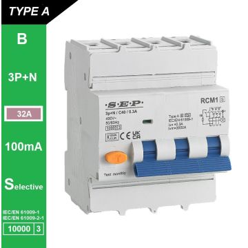 Schotman Elektro B.V. - SEP RCM1 3p+n B-karakteristiek 32A 10kA selectief AS