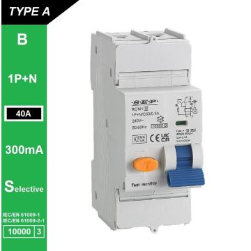 Schotman Elektro B.V. - SEP RCM1 1p+n B-karakteristiek 40A 10kA selectief AS