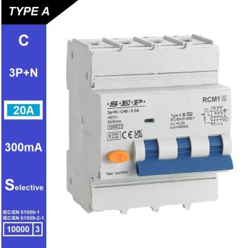 Schotman Elektro B.V. - SEP RCM1 3p+n C-karakteristiek 20A 10kA selectief AS