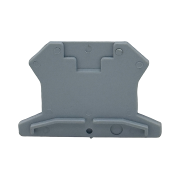 Grijze eindplaat SEP Europe type SRK-2.5-G-E geschikt voor SRK-1.5 en SRK-2.5 rijgklemmen - artikel 2011300290, GTIN 8718959078125 - verkrijgbaar bij Schotman Elektro B.V.