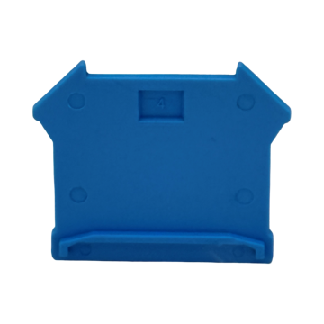 SEP SRK-4/10 rijgklem eindplaat blauw