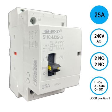 Schotman Elektro B.V. - SEP SHC-M2522 handbediende magneetschakelaar 25A 2 maak 2 verbreek
