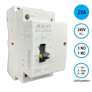 Schotman Elektro B.V. - SEP SHC-M2531 handbediende magneetschakelaar 25A 3 maak 1 verbreek