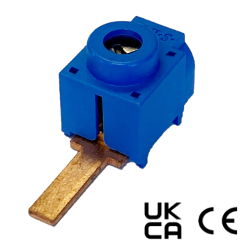 Schotman Elektro B.V. - SEP SPR-B2515 aansluitklem 1x25mm2, pin, blauw