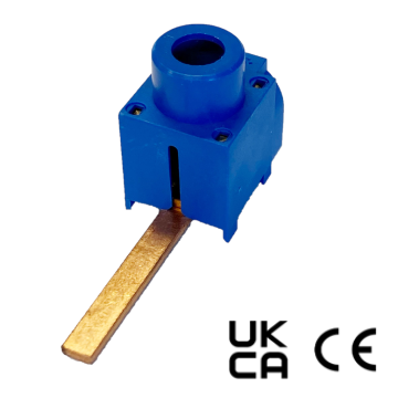 Schotman Elektro B.V. - SEP SPR-B5027 aansluitklem 1x25mm2, pin lang, blauw