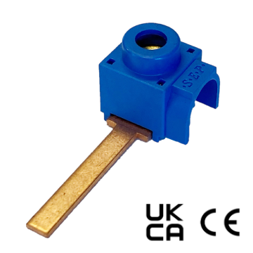 Schotman Elektro B.V. - SEP SPS-B2527 aansluitklem 1x25mm2, pin lang, blauw